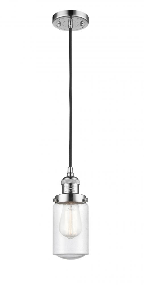 Dover - 1 Light - 5 inch - Polished Chrome - Cord hung - Mini Pendant