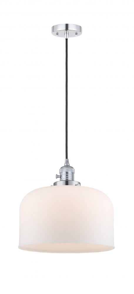 Bell - 1 Light - 12 inch - Polished Chrome - Cord hung - Mini Pendant