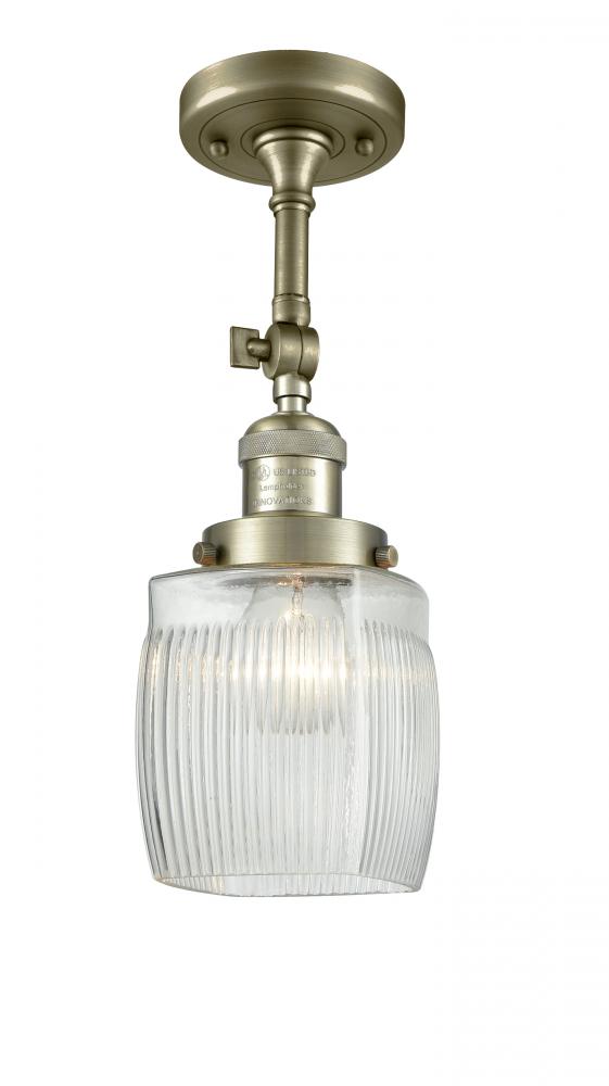 Colton - 1 Light - 6 inch - Antique Brass - Semi-Flush Mount