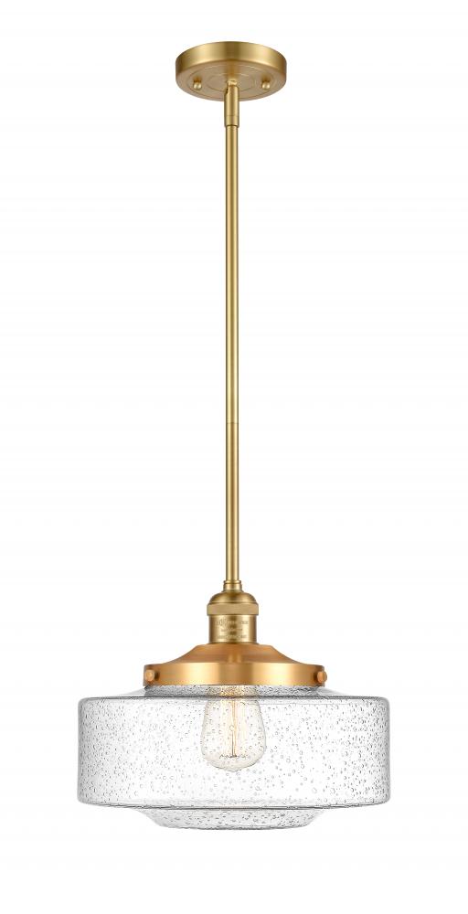 Bridgeton - 1 Light - 12 inch - Satin Gold - Stem Hung - Mini Pendant