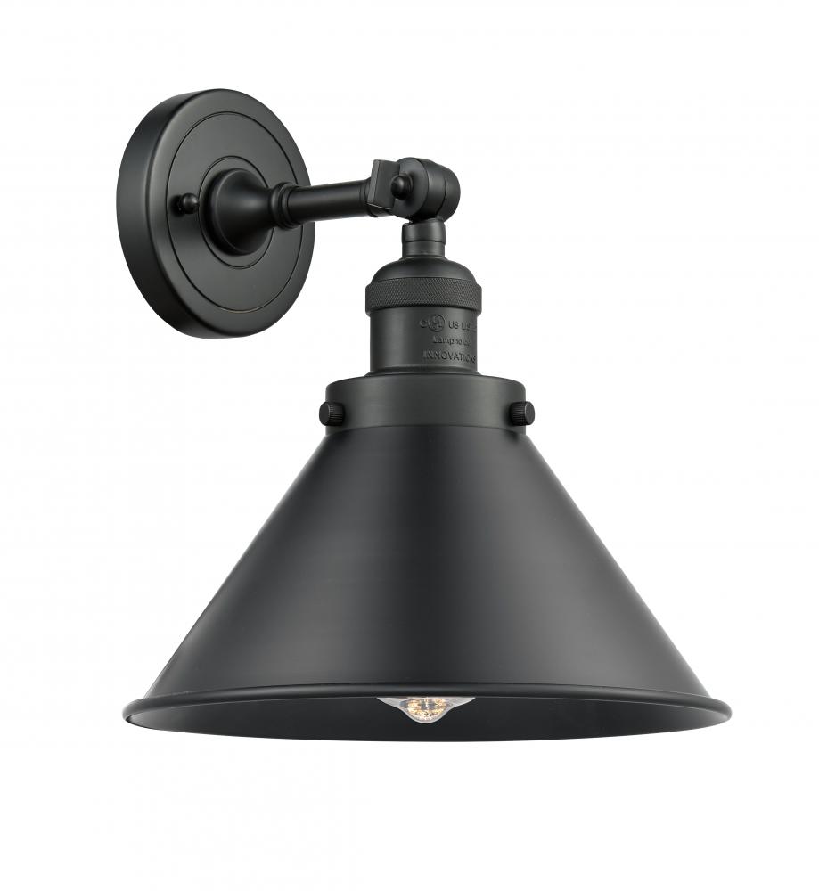 Briarcliff - 1 Light - 10 inch - Matte Black - Sconce