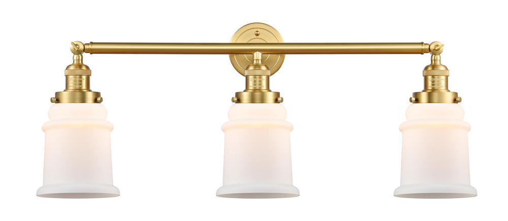 Canton - 3 Light - 30 inch - Satin Gold - Bath Vanity Light