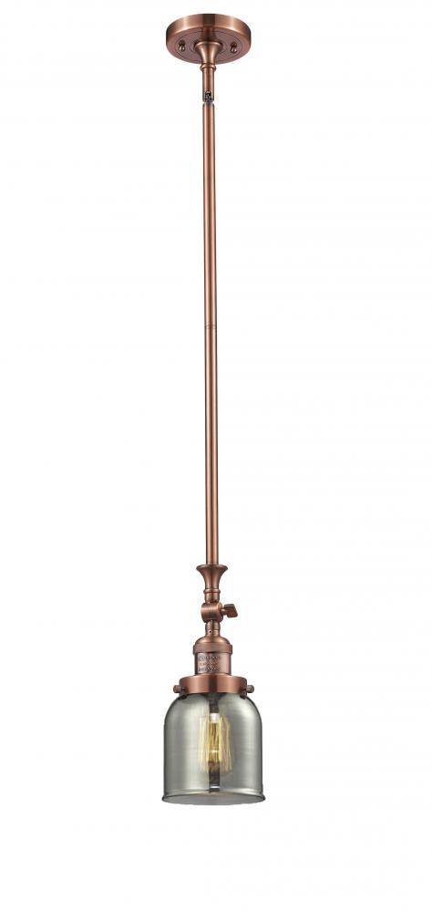 Bell - 1 Light - 5 inch - Antique Copper - Stem Hung - Mini Pendant