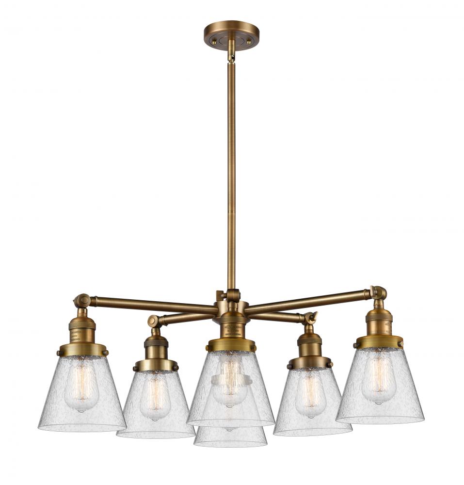 Small Cone 6 Light Chandelier