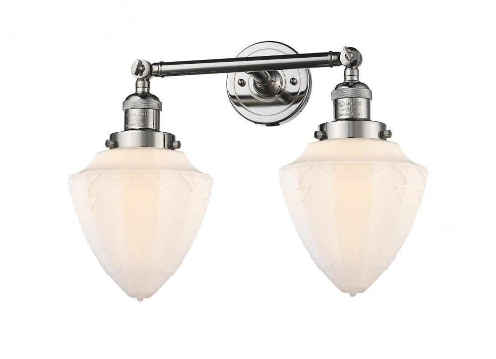 Bullet - 2 Light - 18 inch - Polished Nickel - Bath Vanity Light