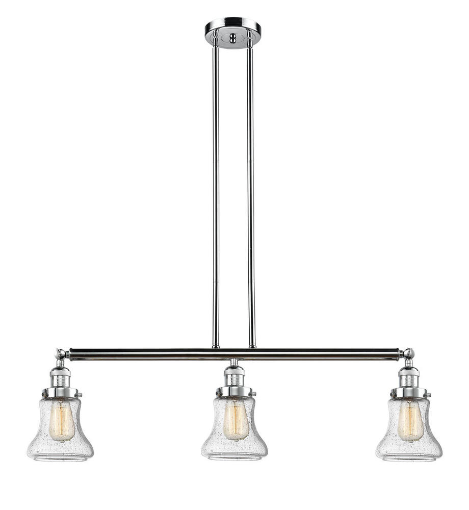 Bellmont - 3 Light - 39 inch - Polished Chrome - Stem Hung - Island Light