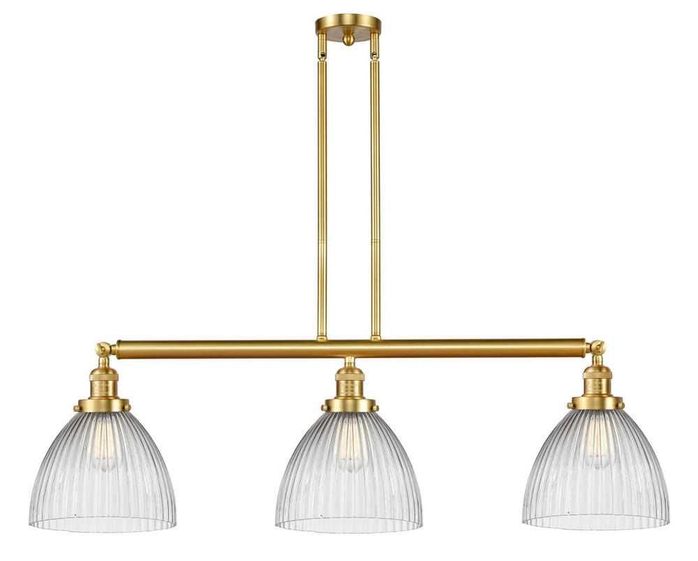 Seneca Falls - 3 Light - 39 inch - Satin Gold - Stem Hung - Island Light