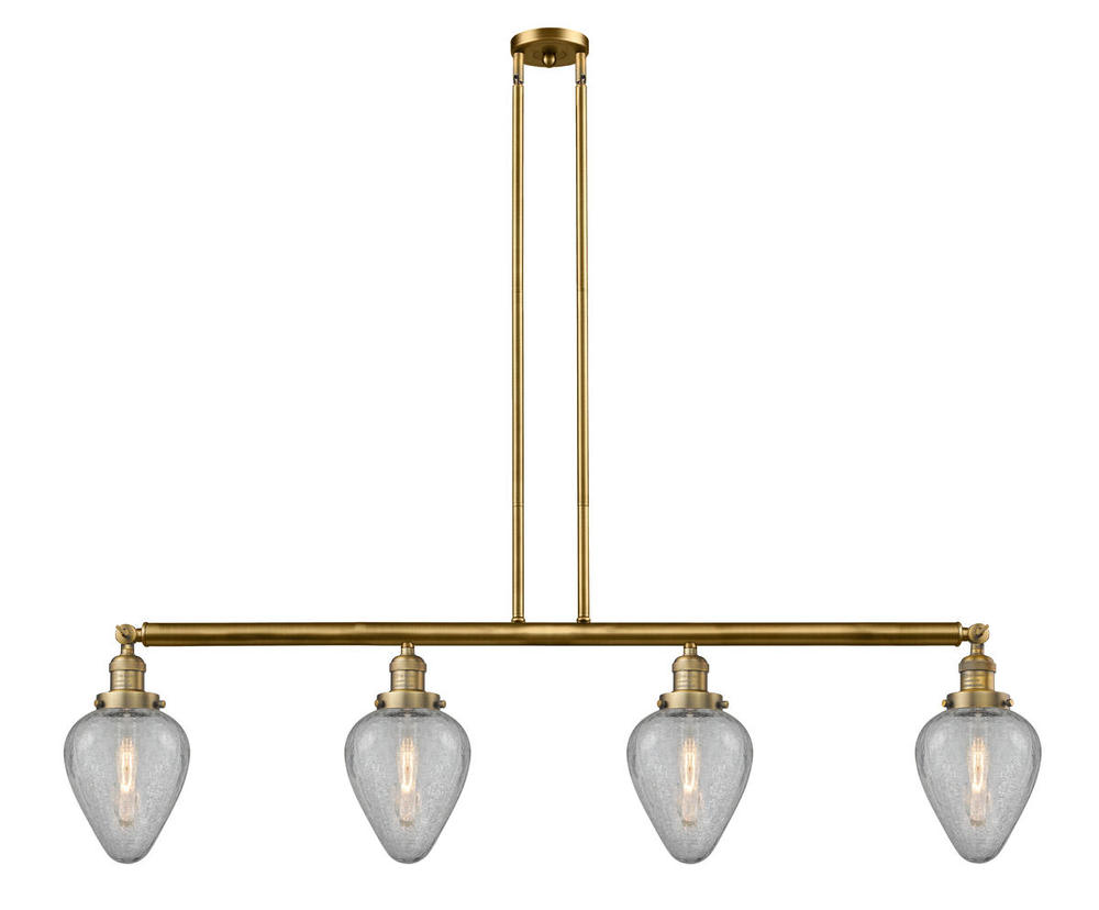 Geneseo - 4 Light - 52 inch - Brushed Brass - Stem Hung - Island Light