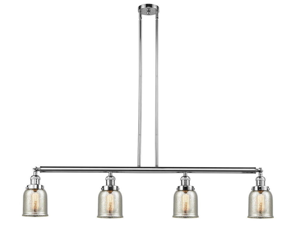 Bell - 4 Light - 50 inch - Polished Chrome - Stem Hung - Island Light