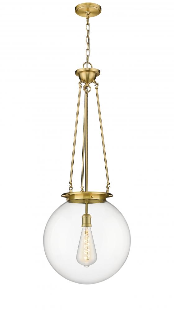 Beacon - 1 Light - 16 inch - Satin Gold - Chain Hung - Pendant