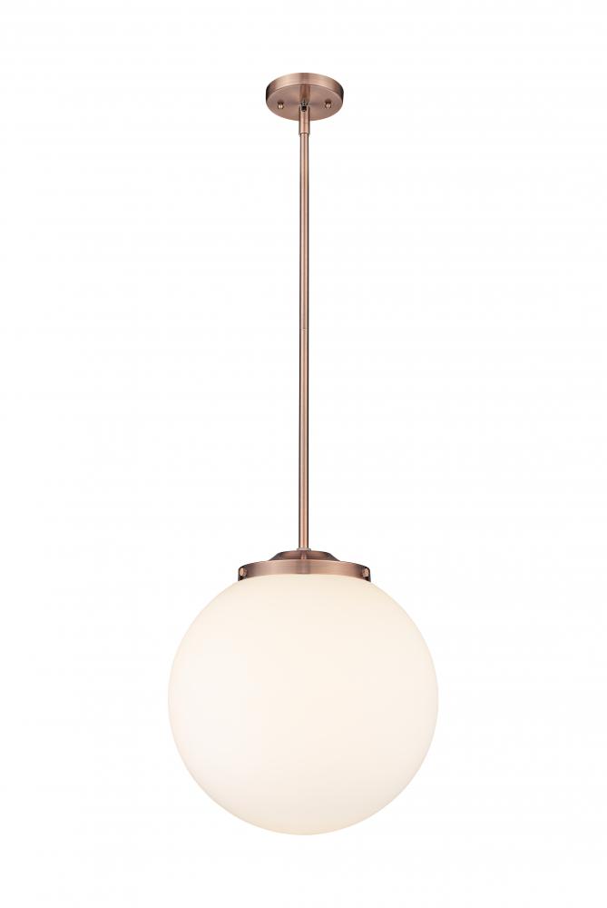 Beacon - 1 Light - 16 inch - Antique Copper - Cord hung - Pendant