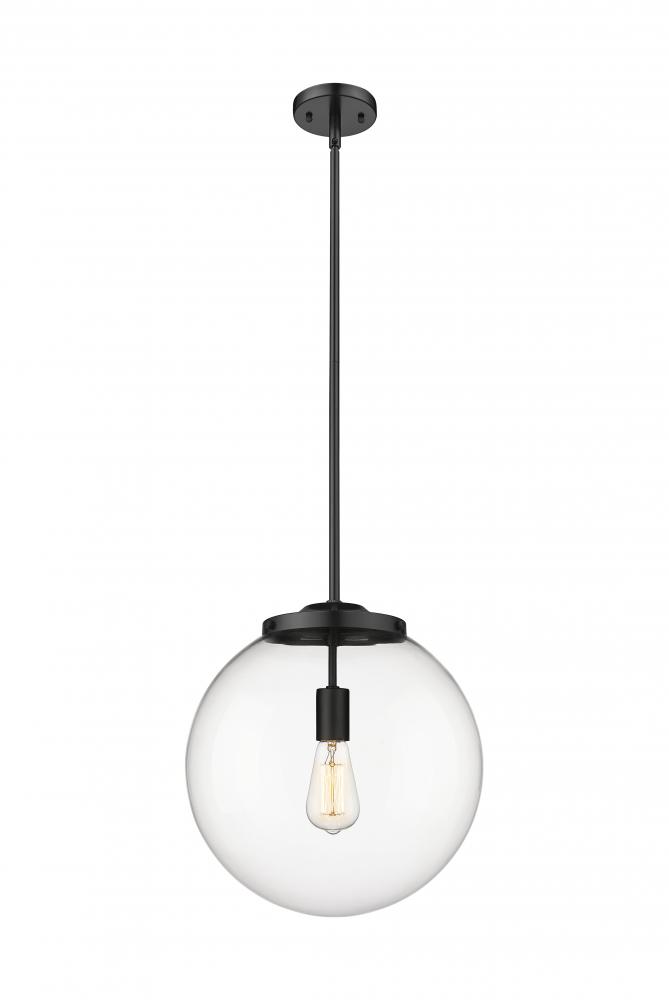 Beacon - 1 Light - 16 inch - Matte Black - Cord hung - Pendant