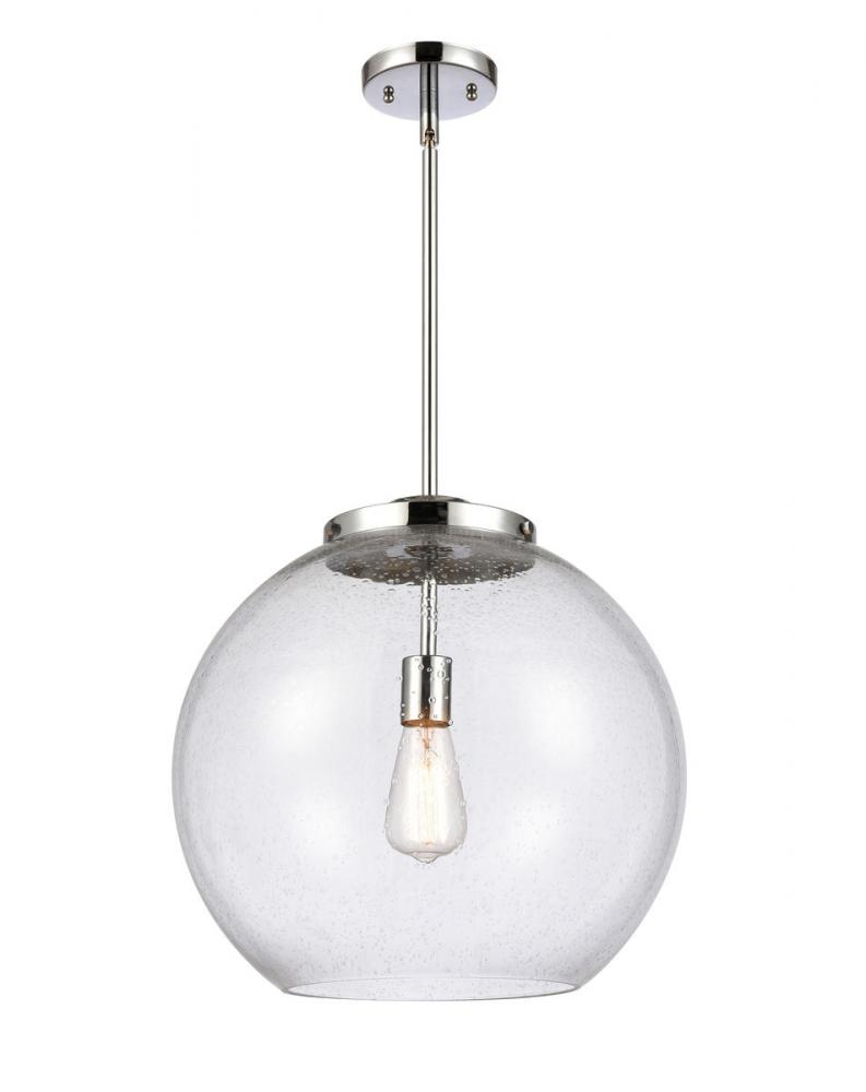 Athens - 1 Light - 16 inch - Polished Chrome - Stem Hung - Pendant