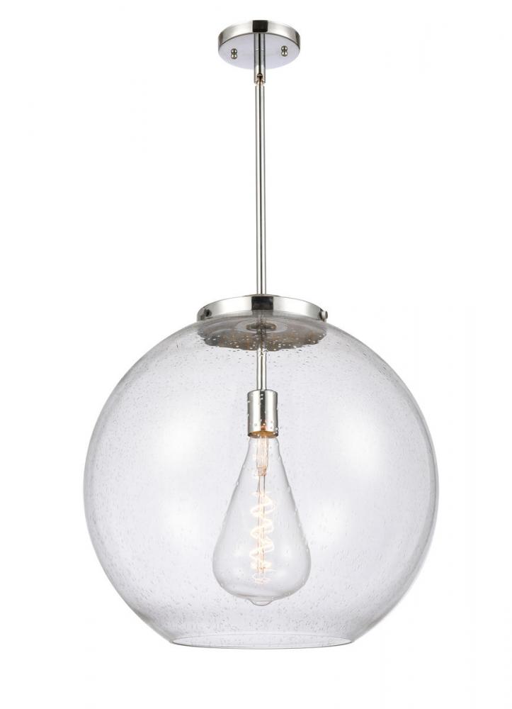 Athens - 1 Light - 18 inch - Polished Chrome - Stem Hung - Pendant