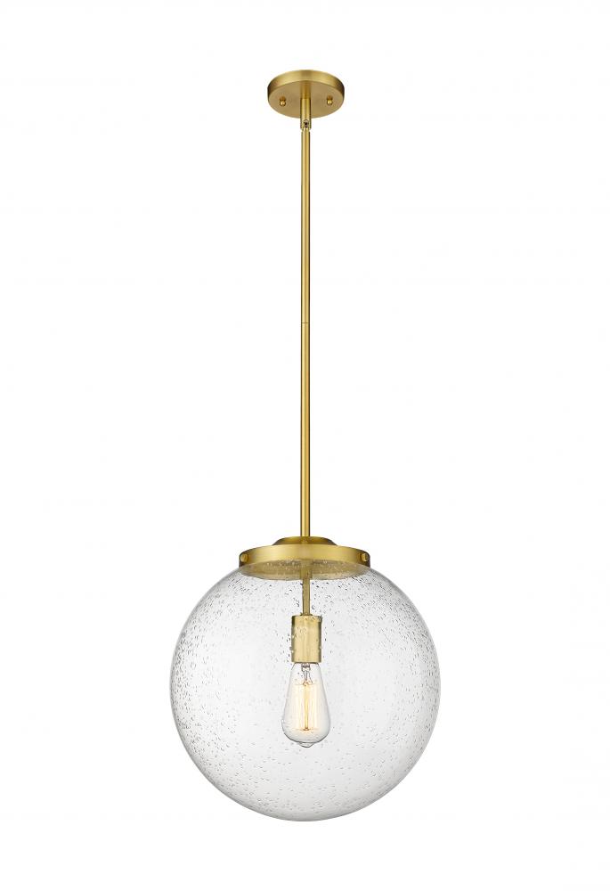 Beacon - 1 Light - 16 inch - Satin Gold - Stem Hung - Pendant