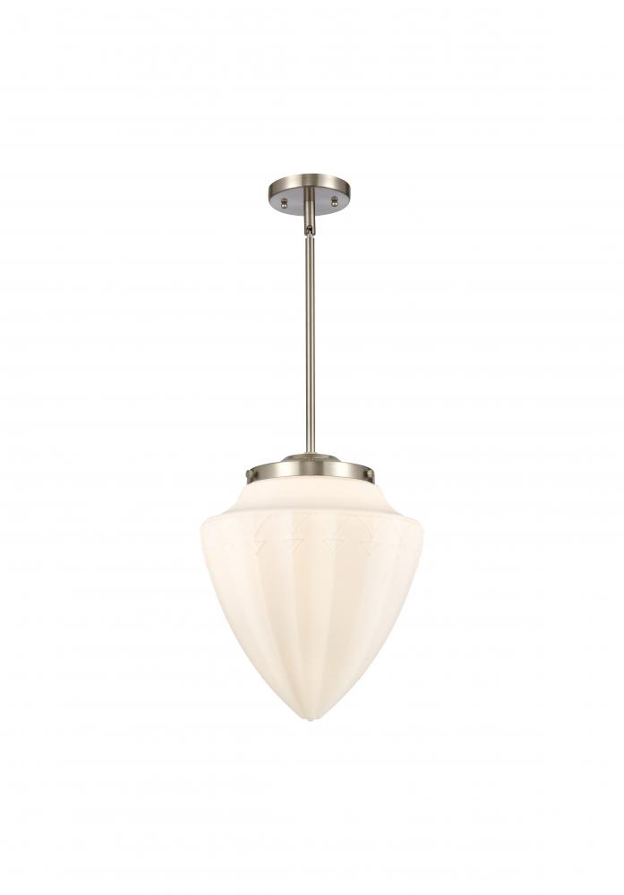 Beacon - 1 Light - 16 inch - Brushed Satin Nickel - Cord hung - Pendant