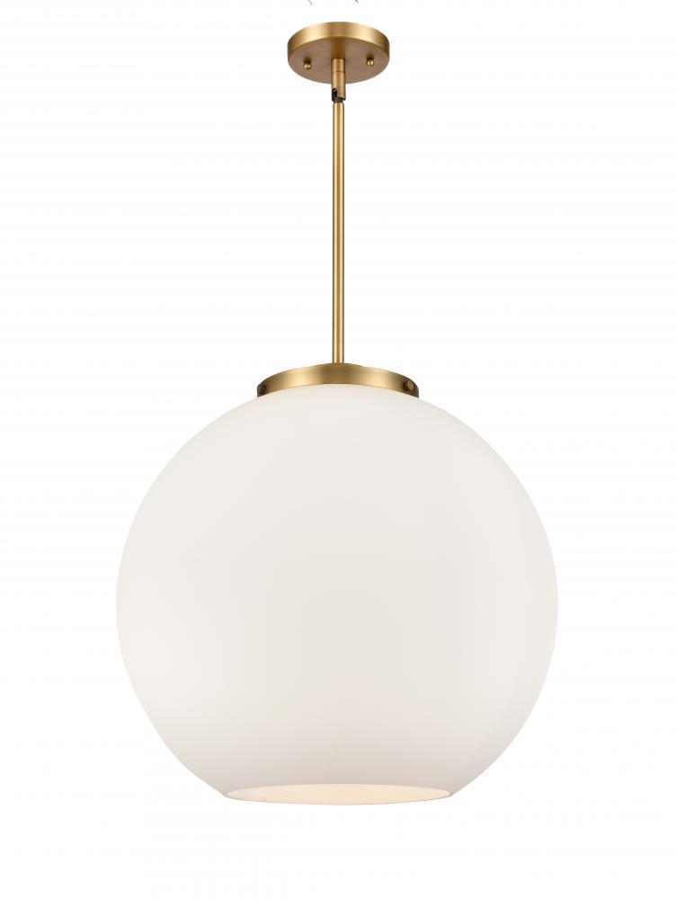 Athens - 3 Light - 18 inch - Brushed Brass - Cord hung - Pendant