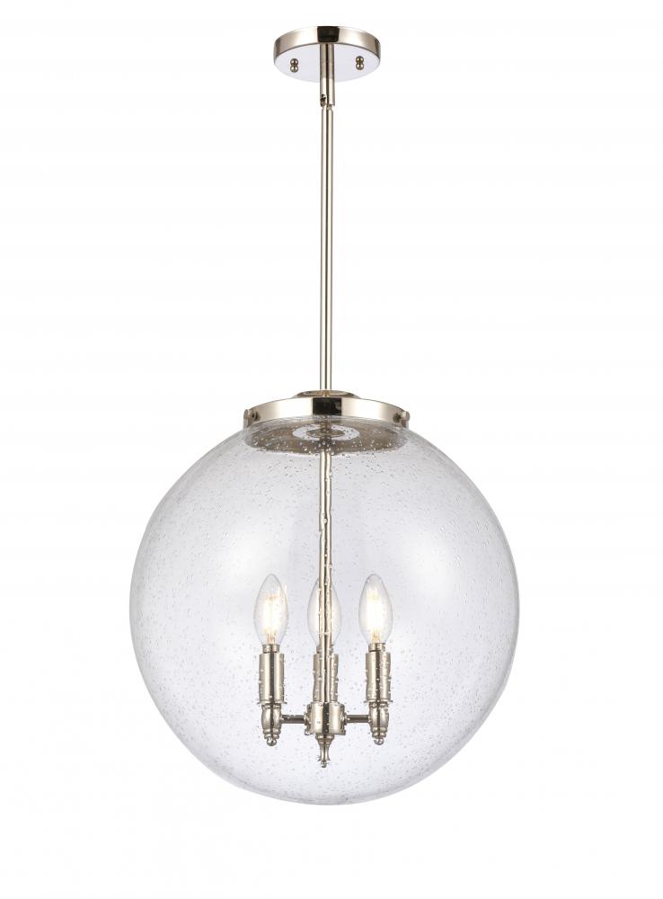 Beacon - 3 Light - 16 inch - Polished Nickel - Cord hung - Pendant