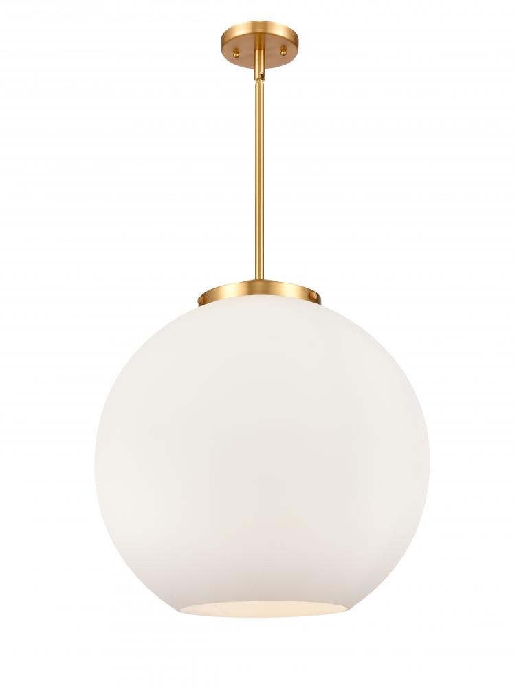 Athens - 3 Light - 18 inch - Satin Gold - Cord hung - Pendant