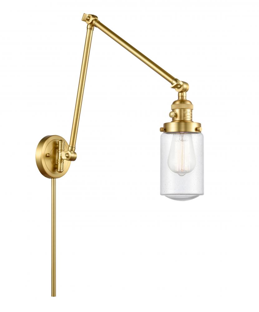 Dover - 1 Light - 5 inch - Satin Gold - Swing Arm