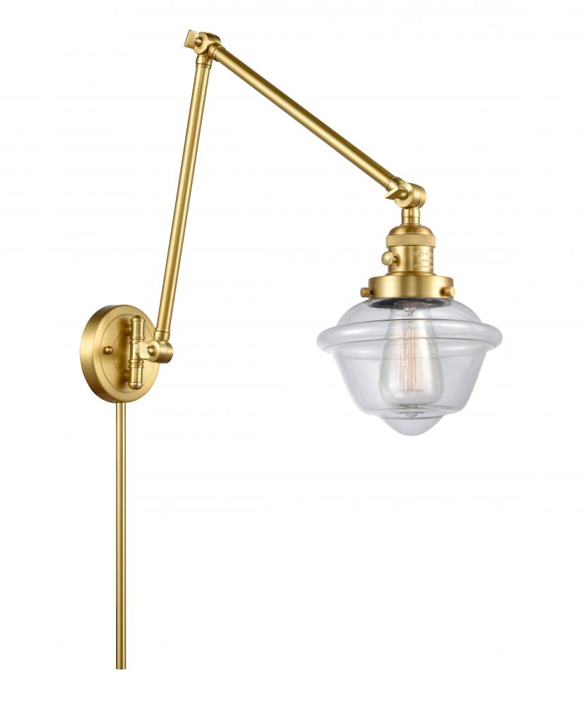 Oxford - 1 Light - 8 inch - Satin Gold - Swing Arm