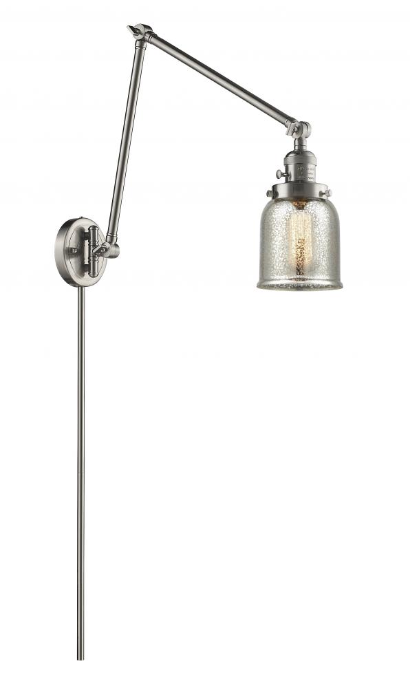 Bell - 1 Light - 8 inch - Brushed Satin Nickel - Swing Arm