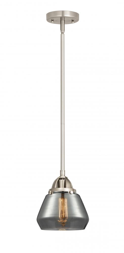 Fulton - 1 Light - 7 inch - Brushed Satin Nickel - Cord hung - Mini Pendant