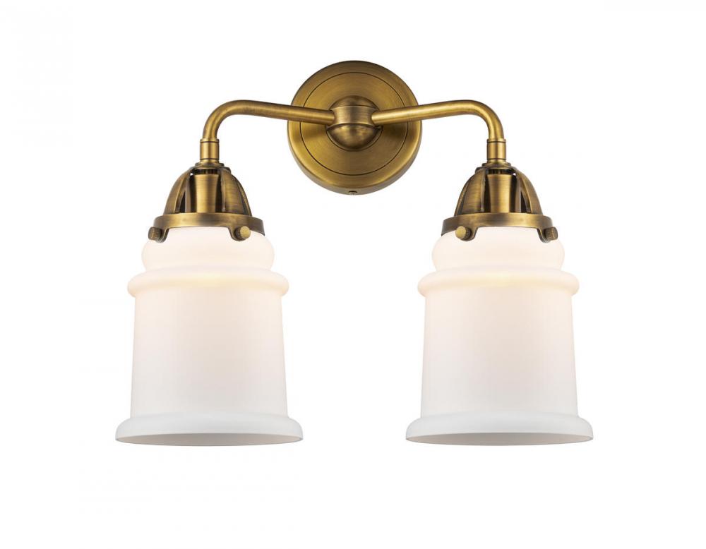 Canton - 2 Light - 14 inch - Brushed Brass - Bath Vanity Light