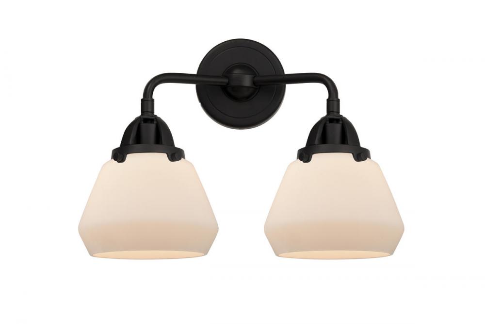 Fulton - 2 Light - 15 inch - Matte Black - Bath Vanity Light