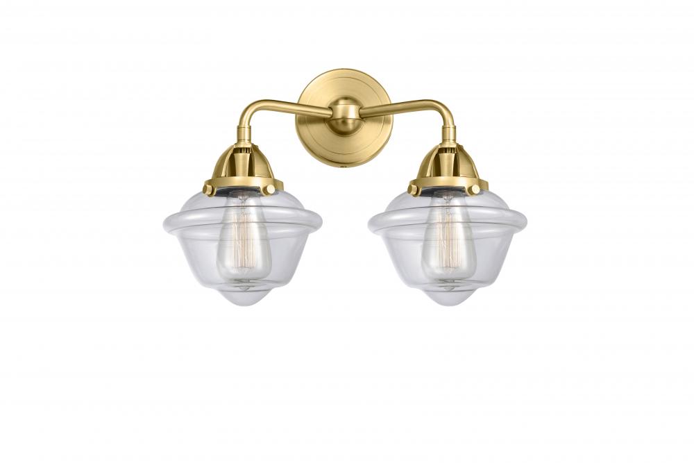 Oxford - 2 Light - 16 inch - Satin Gold - Bath Vanity Light