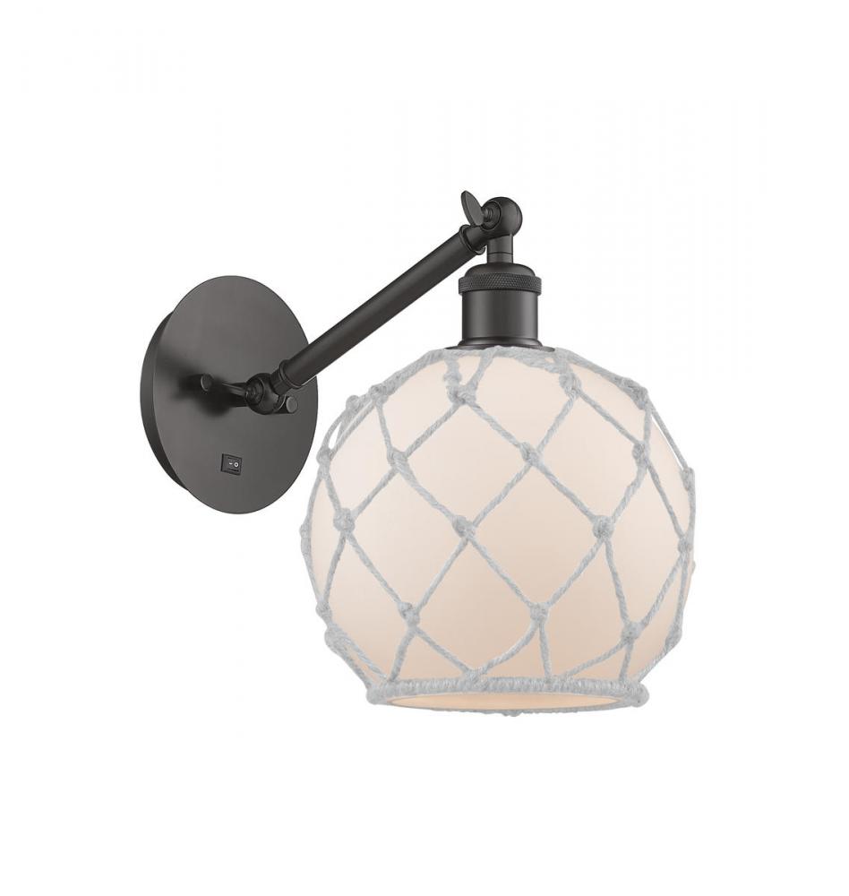 Farmhouse Rope - 1 Light - 8 inch - Oil Rubbed Bronze - Sconce