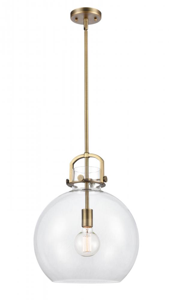 Newton Sphere - 1 Light - 14 inch - Brushed Brass - Pendant