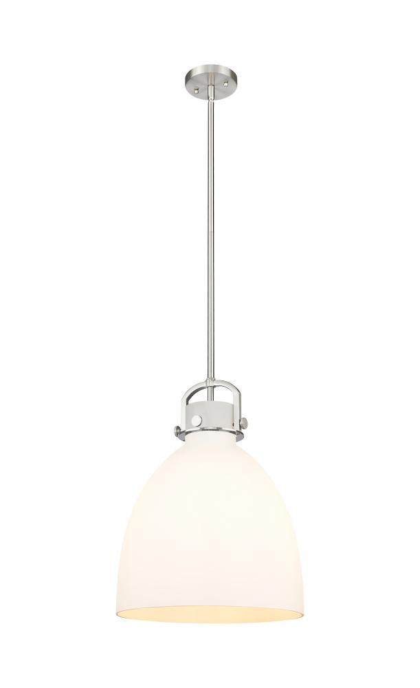 Newton Bell - 1 Light - 14 inch - Satin Nickel - Pendant