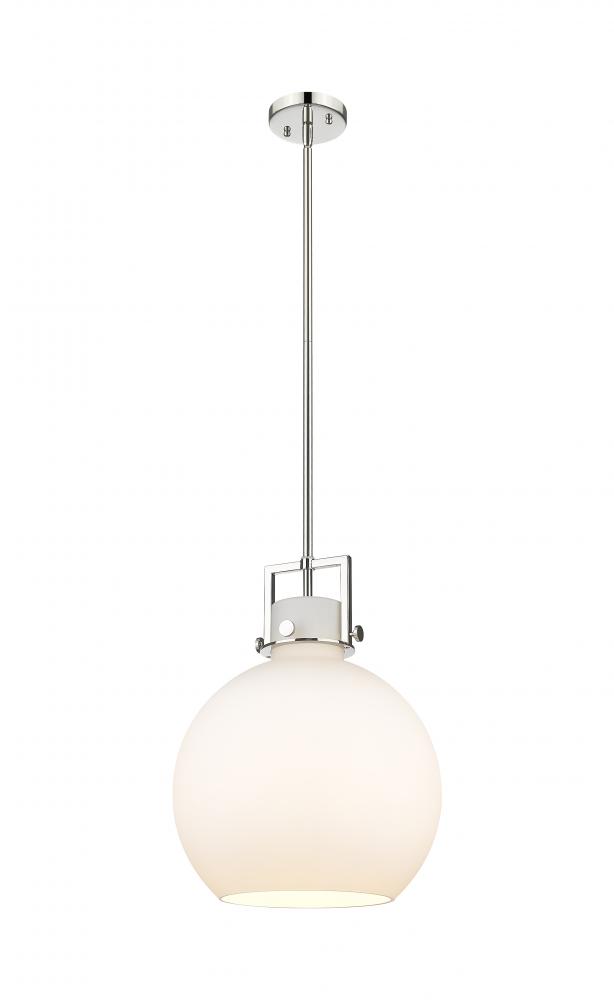 Newton Sphere - 1 Light - 14 inch - Polished Nickel - Pendant