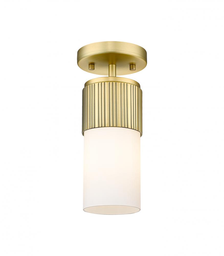 Bolivar - 1 Light - 5 inch - Brushed Brass - Flush Mount