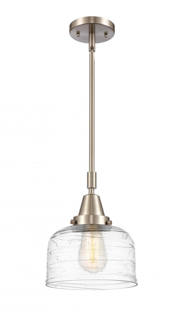 Bell - 1 Light - 8 inch - Brushed Satin Nickel - Mini Pendant