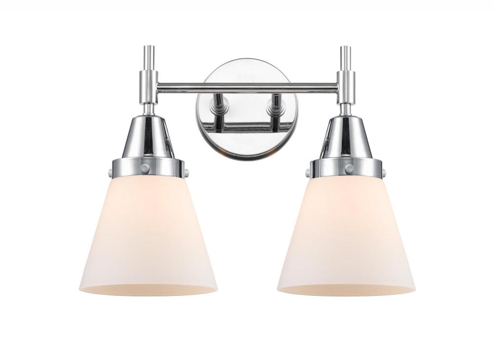 Cone - 2 Light - 15 inch - Polished Chrome - Bath Vanity Light