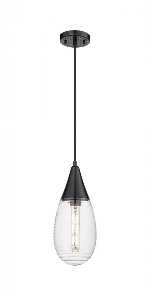 Malone - 1 Light - 6 inch - Matte Black - Pendant