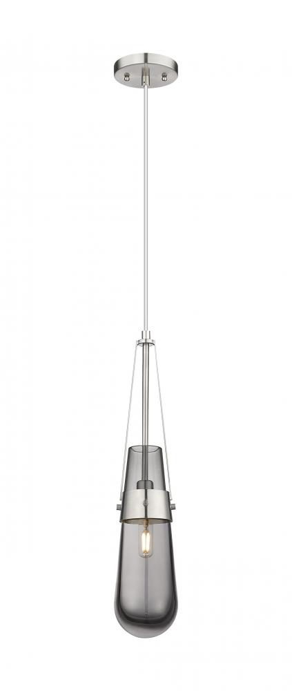 Milan - 1 Light - 4 inch - Satin Nickel - Pendant