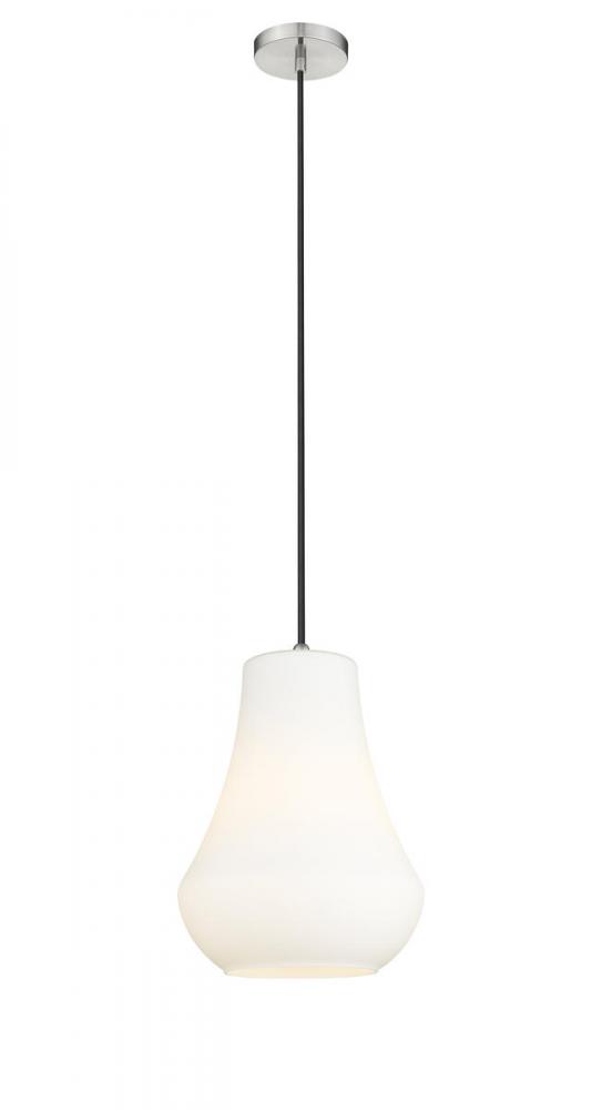 Fairfield - 1 Light - 12 inch - Brushed Satin Nickel - Cord hung - Mini Pendant