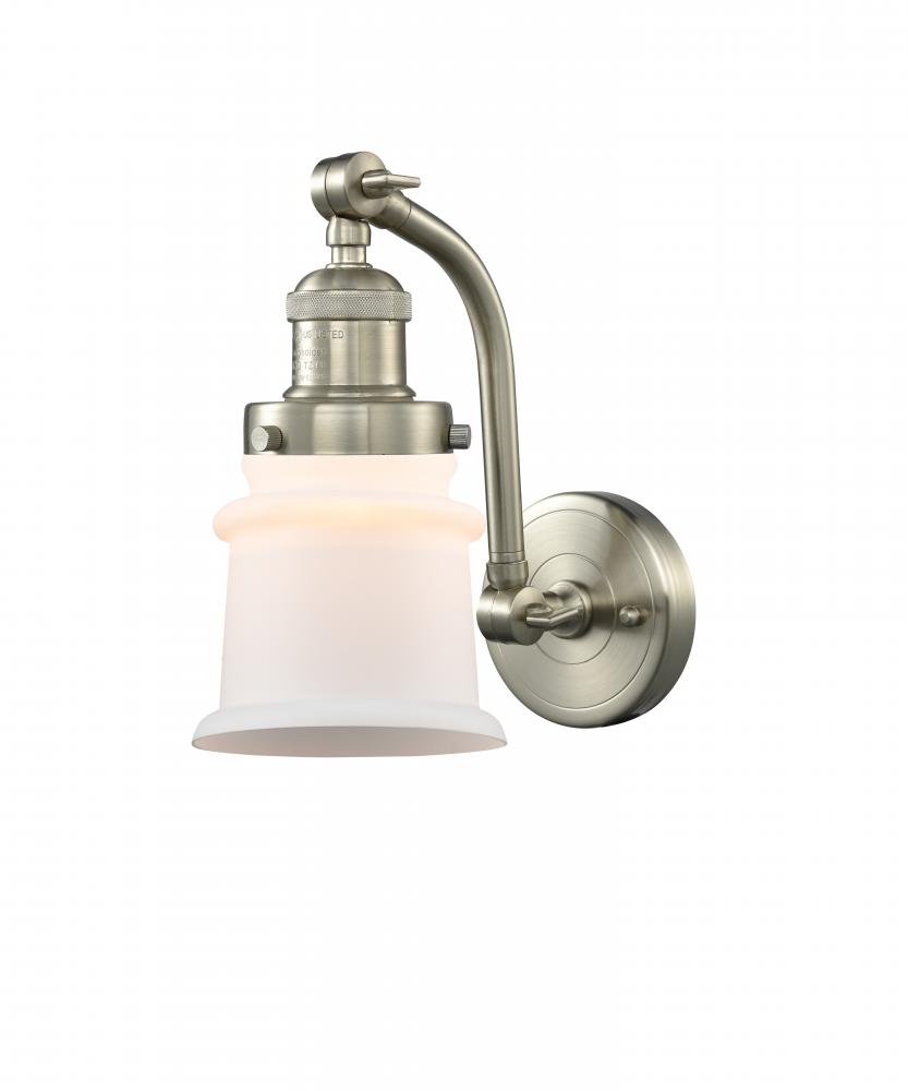 Canton - 1 Light - 7 inch - Brushed Satin Nickel - Sconce