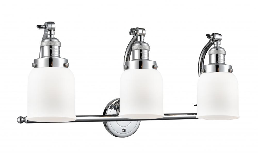 Bell - 3 Light - 28 inch - Polished Chrome - Bath Vanity Light