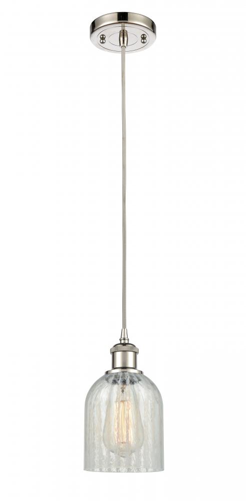 Caledonia - 1 Light - 5 inch - Polished Nickel - Cord hung - Mini Pendant