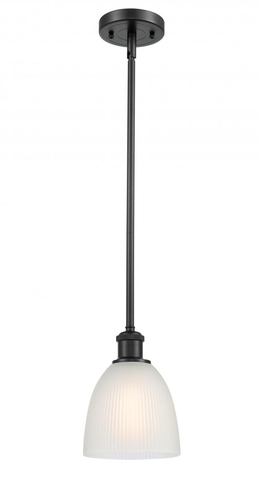 Castile - 1 Light - 6 inch - Matte Black - Mini Pendant