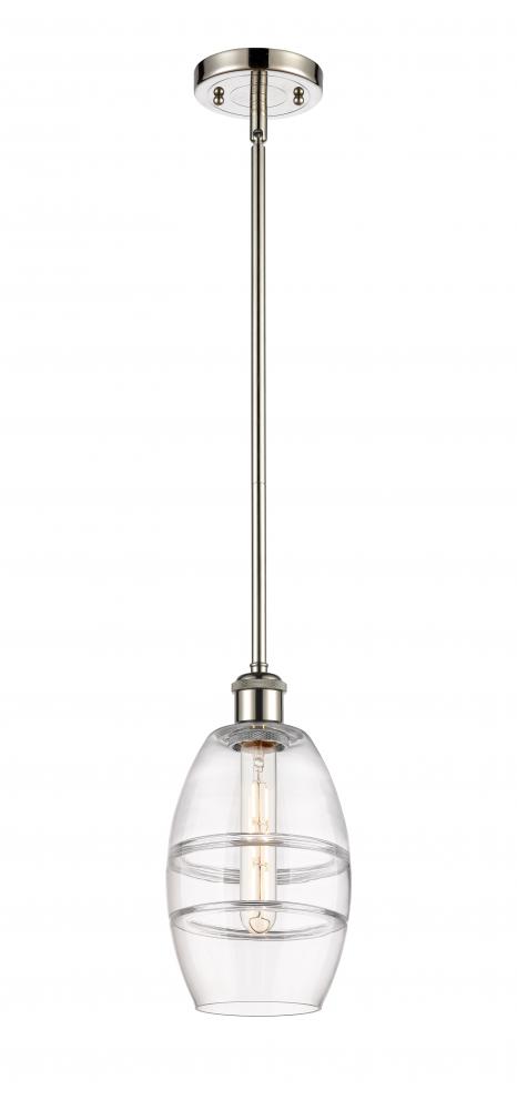 Vaz - 1 Light - 6 inch - Polished Nickel - Mini Pendant