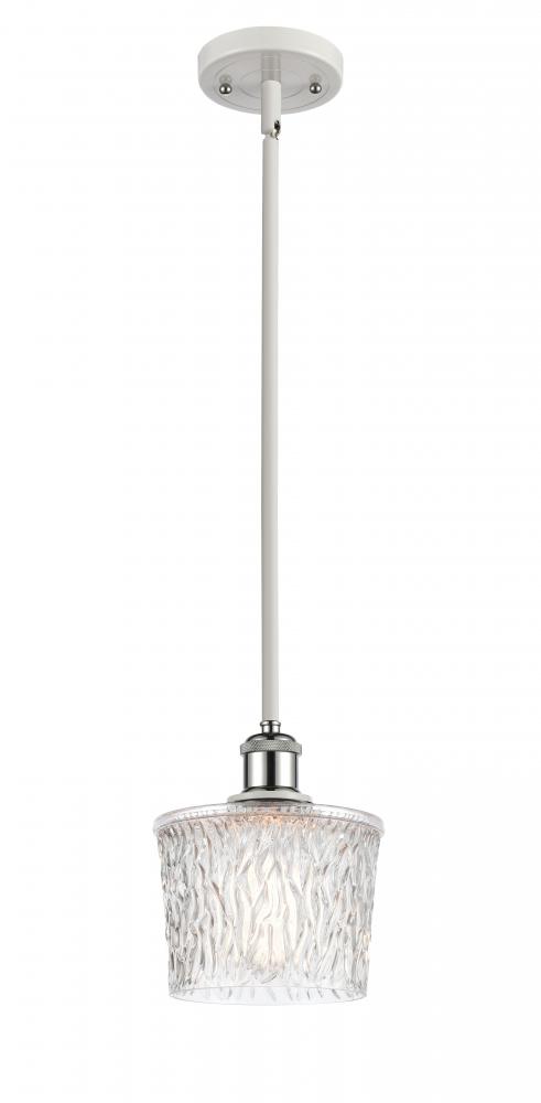 Niagara - 1 Light - 7 inch - White Polished Chrome - Mini Pendant