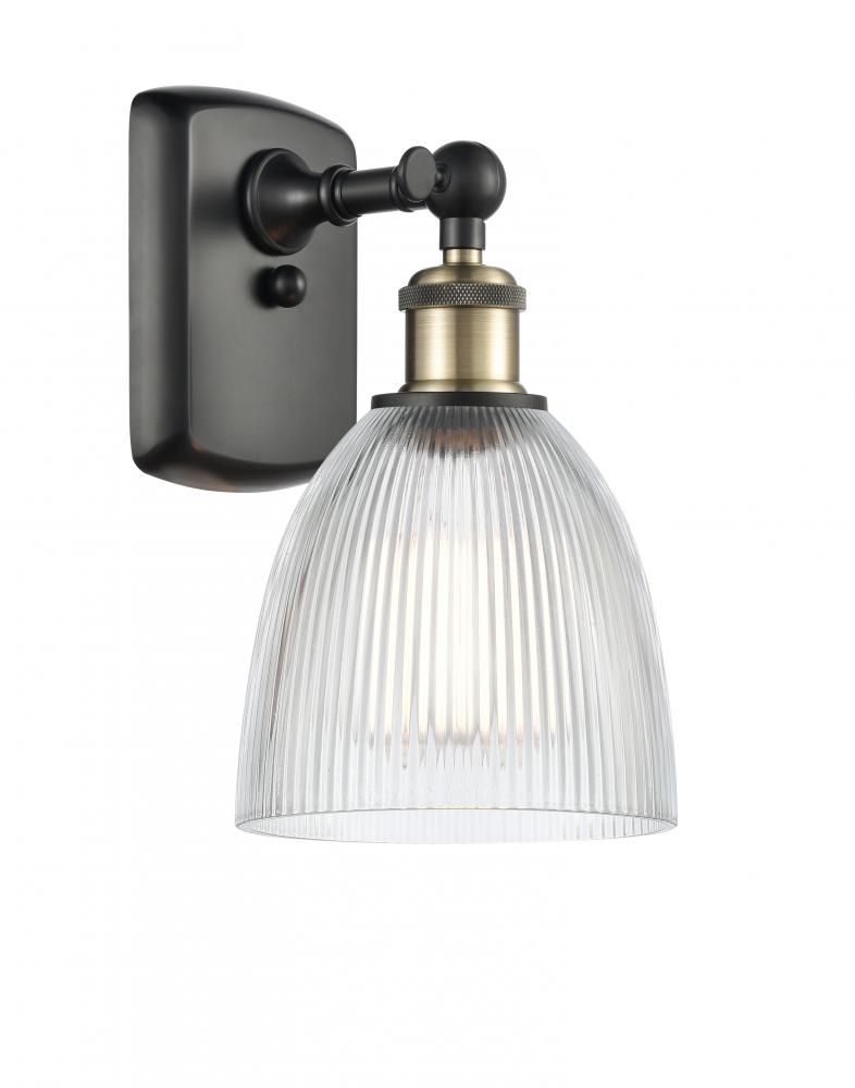 Castile - 1 Light - 6 inch - Black Antique Brass - Sconce