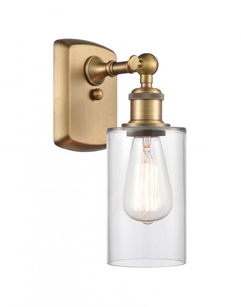 Clymer - 1 Light - 4 inch - Brushed Brass - Sconce