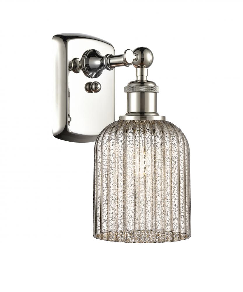 Bridal Veil - 1 Light - 5 inch - Polished Nickel - Sconce