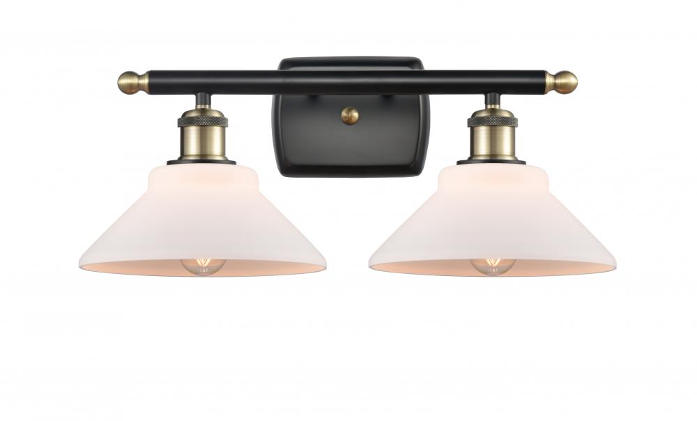 Orwell - 2 Light - 18 inch - Black Antique Brass - Bath Vanity Light